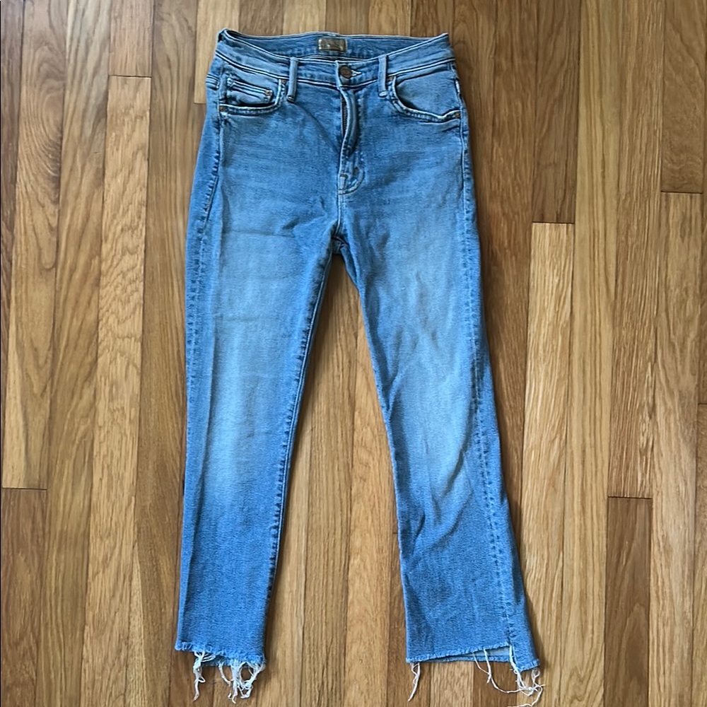 MOTHER Insider Crop Step Fray “Shout to Thrill” Jeans